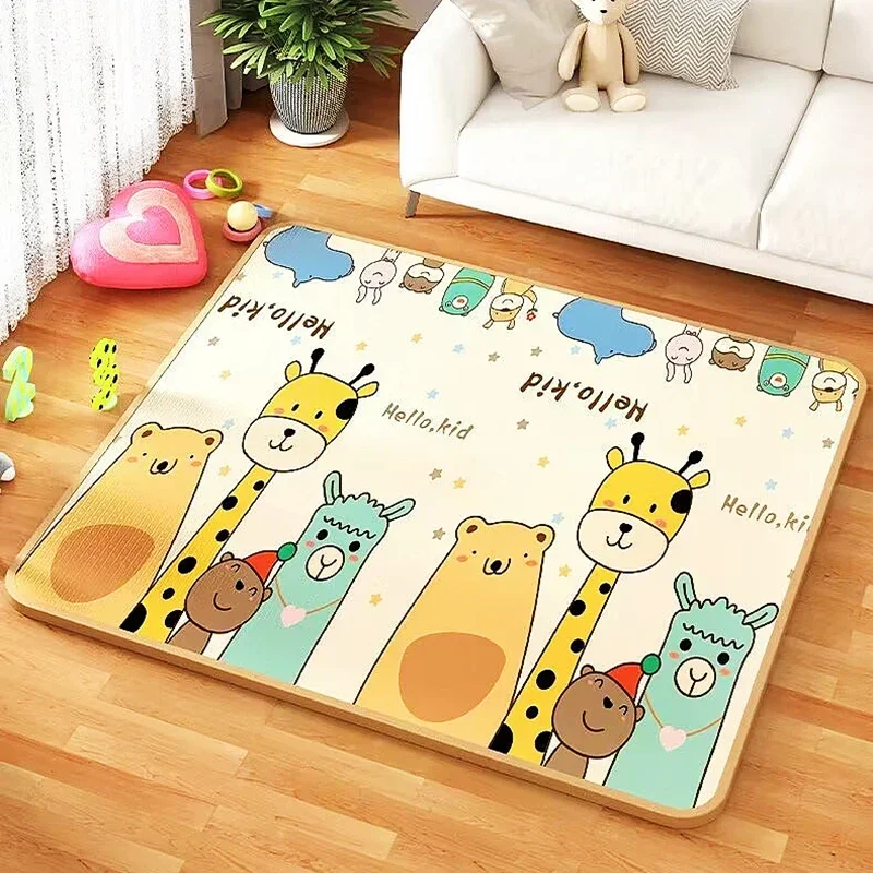 200*180cm Large Size Thick Play Mats for Children\'s Safety Mat 1cm EPE Environmentally Friendly Baby Crawling Folding Mat Carpet