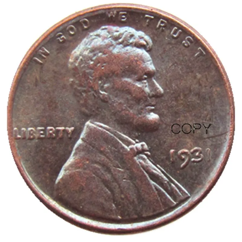 US 1931P/S/D/SVDB Wheat One Cent 100% Copper Copy Coin