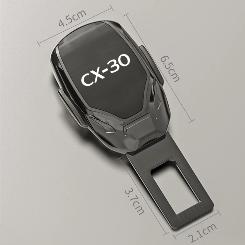 Car Seat Belt Extension Plug Buckle Seatbelt Clip Adjustable Extender  For 2019-2023 MAZDA CX-30 CX30 CX 30 DM  Accessories