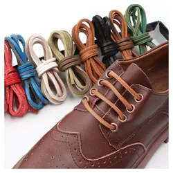 Flat Shoelaces High Quality Solid Leather Shoe Laces for Sneakers Classic Multicolor Leisure Shoestring 60/80/100/120/140/160cm