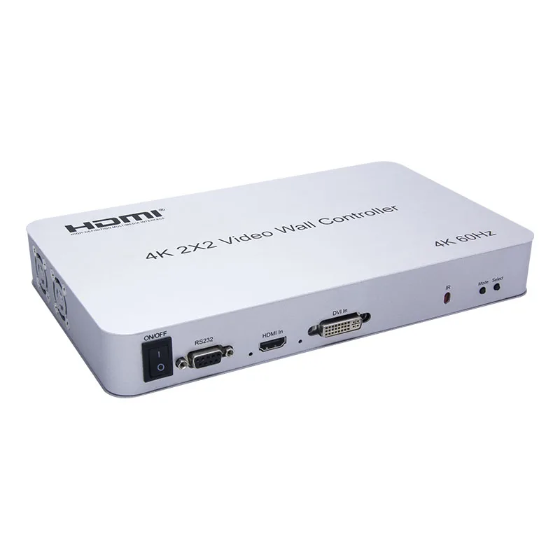 Manufacturer 4K 2X2 HDMI Video Wall Controller (4K@60Hz) With 3.5mm Audio Output