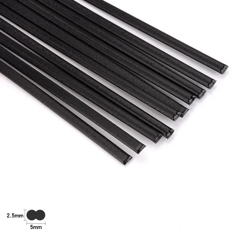 1/3/5meters Plastic Welding Rods ABS/PP/PVC/PE 5x2.5mm Plastic Welding Rod for Car Bumper Repair Plastic Welding Solder Supplies