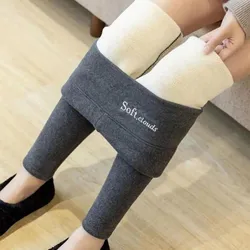 Winter Warmer Leggings Women Ladies Thermal Pants Pantyhose Socks Velvet Tights Elastic Thicken Stocking Fleece Lined Underwear