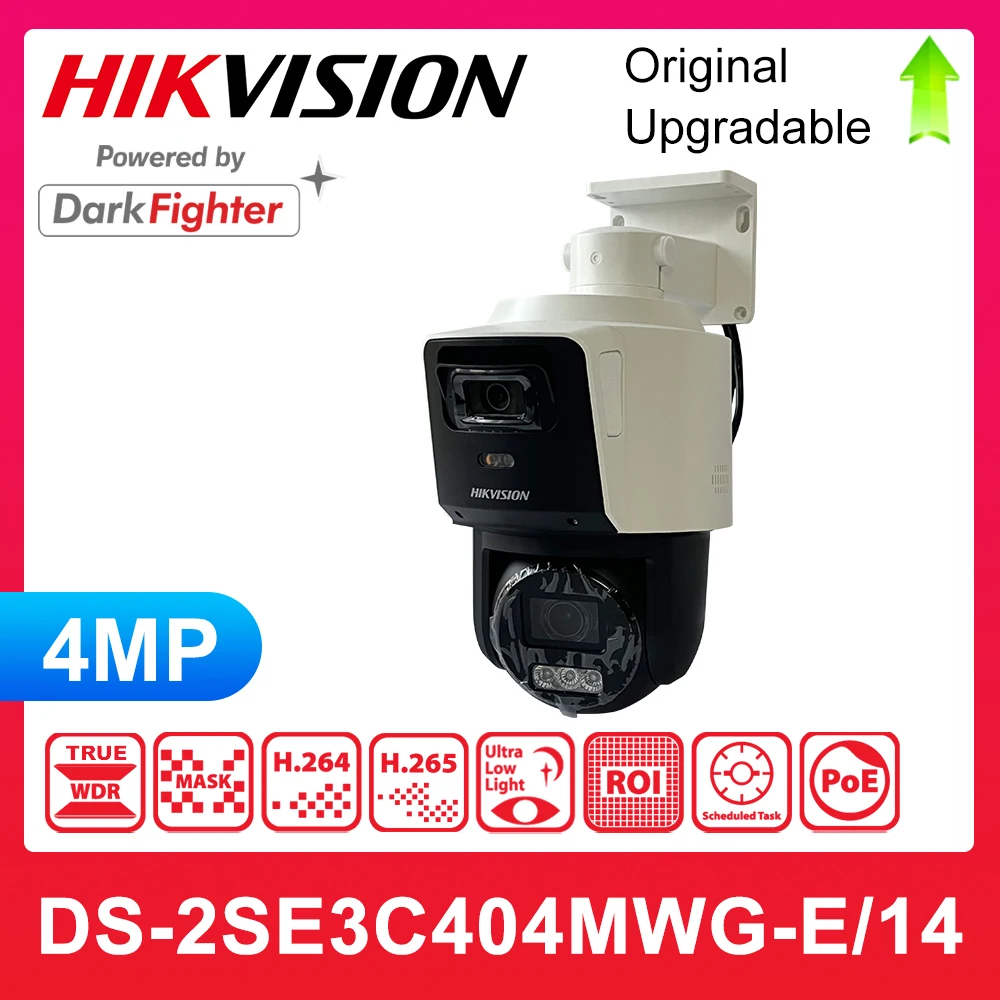 

Hikvision DS-2SE3C404MWG-E/14 TandemVu 4 MP 4× IR Network Speed Dome Camera Hik-Connect POE