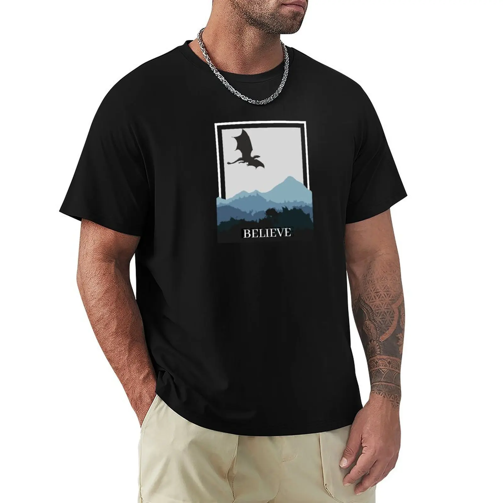 

Believe In Fantasy T-Shirt aesthetic clothes Funny t-shirt anime stuff mens funny t shirts