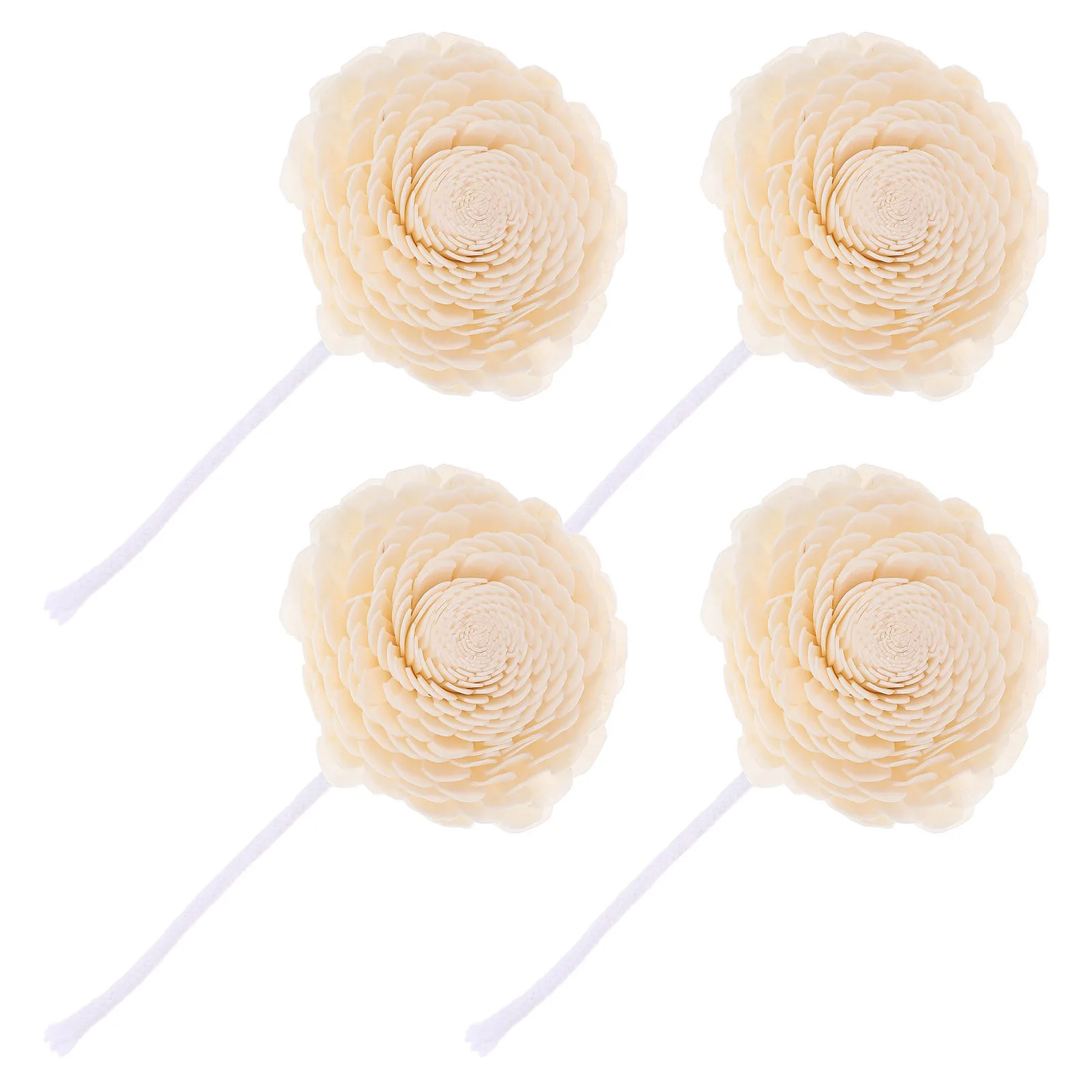 

4pcs Aromatherapy Dried Flowers Beautiful Unique Home Decor DIY Crafts Essential Oil Diffusers Office Bedroom Hotel