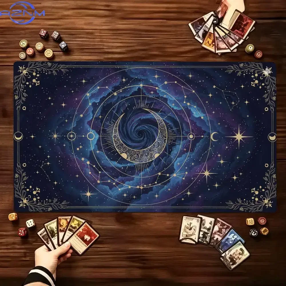 Celestial Moon Constellation Tarot Starry Sky Mousepad Rubber Non-Slip Large Desk Mat Astrology Galaxy Pattern Keyboard Pad for