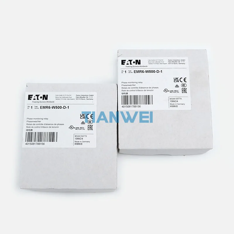 

Золотого продавца EMR6-W500-D-1, хит продаж, 100% новое и оригинальное реле фазового мониторинга EATON Moeller EMR6, сейчас на складе