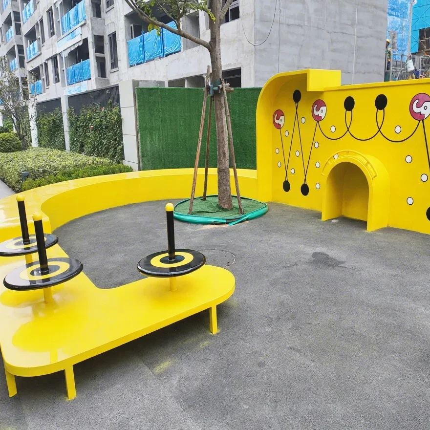 Interactive Outdoor Playground Set, Kids 2-12, Eco-friendly, Safe, Stainless Steel, 1-5 Year Warranty, Durable Construction