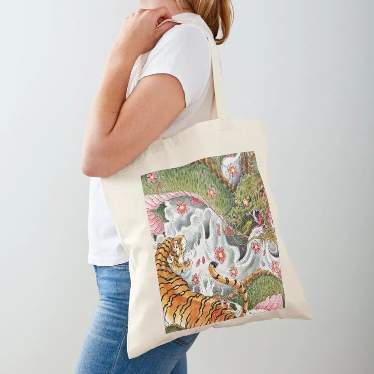 

Japanese Tattoo Duel Tote Bag Lady bag hand bags Woman shopper bag luxury women