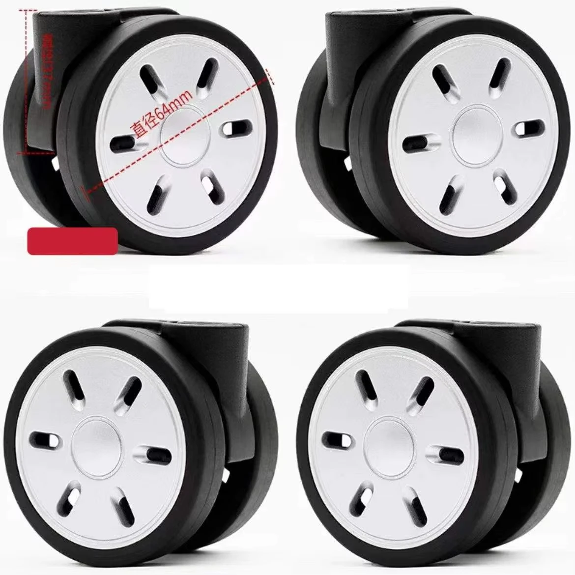 Suitable For Rimowa 50mm Universal Wheel Replacement Suitcase