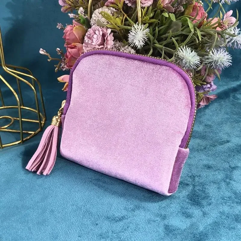 1Pcs Multi Layer Lining Jewelry Storage Pouch Large Capacity Travel Bag with Tassel Pendant for Ring Necklace Bracelet