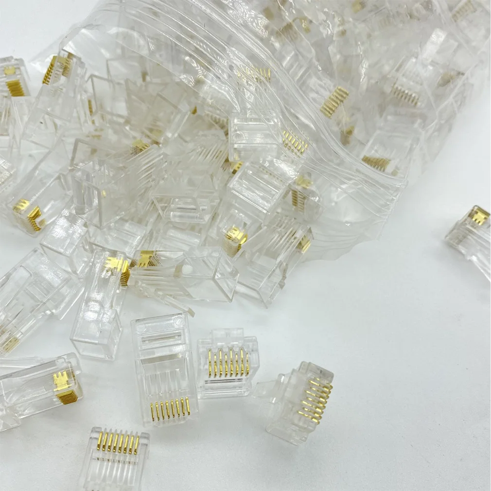 100-peCas-conectores-rj45-8p8c-para-cabos-de-rede-ethernet-modulos-de-plugue-rj-45-lan-conectores-cat5-cat5e-banhados-a-ouro-para-cabo-de-rede