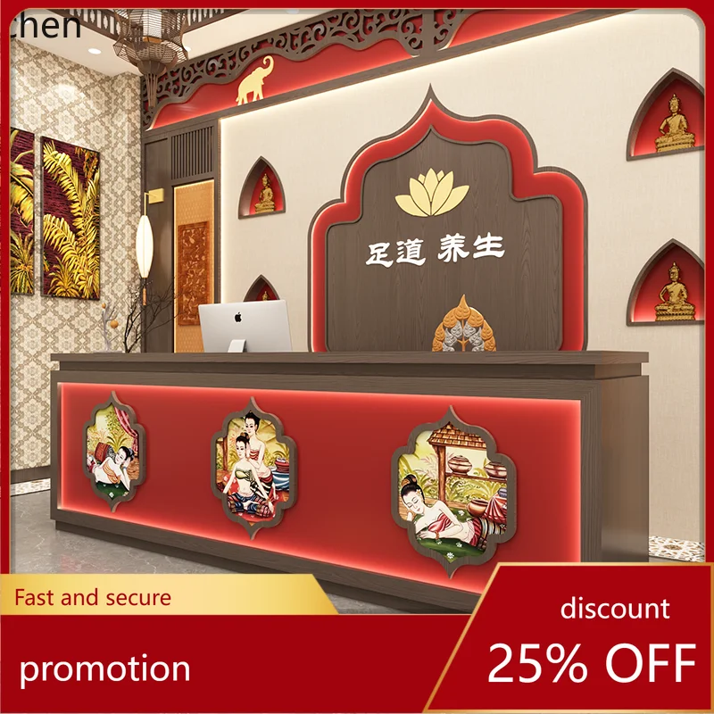 

HT beauty salon checkout page health center restaurant front desk ethnic style yoga studio reception desk