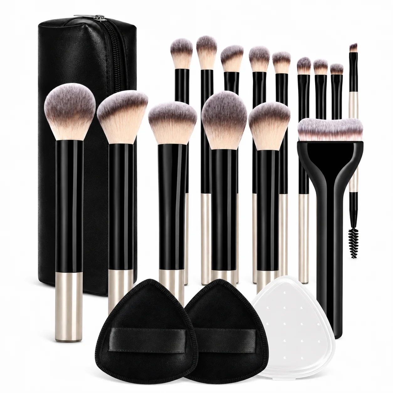 13/17/22pcs Makeup Tool Set, Professional Makeup Brush Set, Makeup Bag, Accessories, Foundation Brush, Blush Brush view 2
