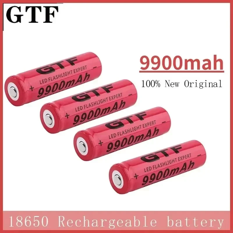 18650 lithium-ion battery rechargeable battery 3.7V 9900mAh suitable for various electronic products such as LED flashlights