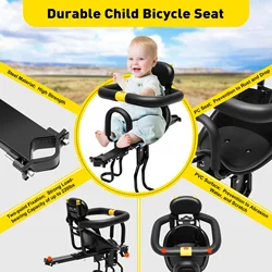 Chaise de vélo portable pour bébé, siège de sécurité pour enfant en bas âge, montage frontal Electrolux