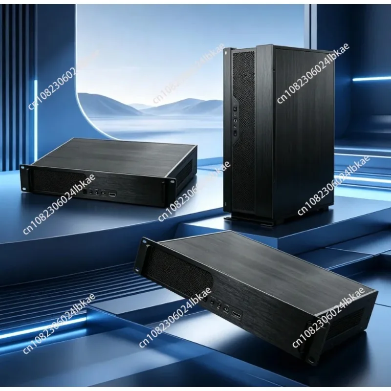 19 Inch Full Aluminum 1.5U Rack Mount Chassis, Standard U-Shaped Plug-in Server Case Direct