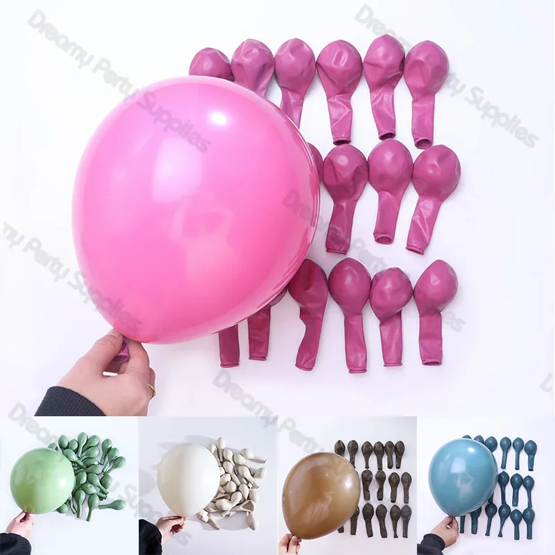 Pastel 5/10/12/18inch Balloons Set Baby Shower Birthday Decor Latex Ballon Christmas Gender Reveal Wedding Bride To Be Supplies