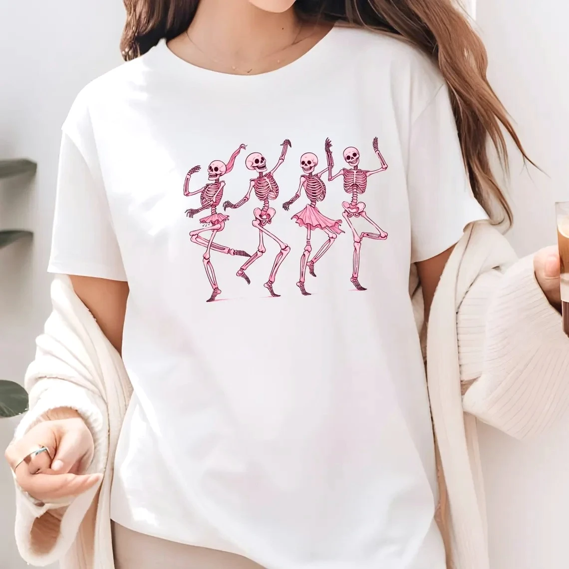 임산부 할로윈 셔츠 임신한 해골 아기 티셔츠 여성 캐주 - Baby Clothing Cheap 리뷰 및 가격