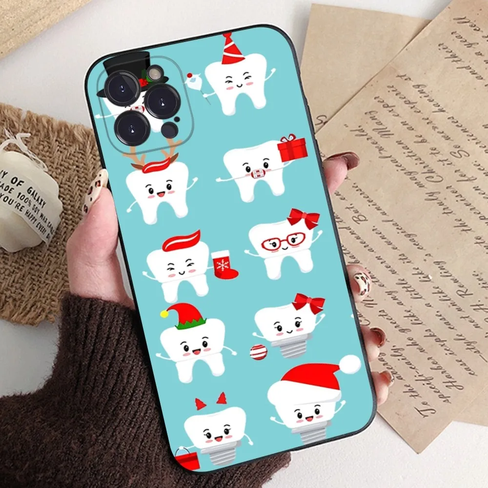 The Dentist Tooth Phone Case For IPhone 16 15 14 13 12 Mini 11 Pro XS Max X XR SE 6 7 8 Plus Soft Silicone Cover