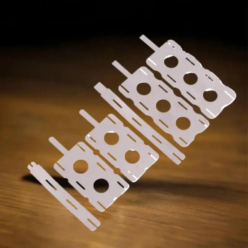 30pcs 18650 Lithium Battery Nickel Sheet Set Polygonal Connection Sheets for Spot Welding Machine Battery Connections