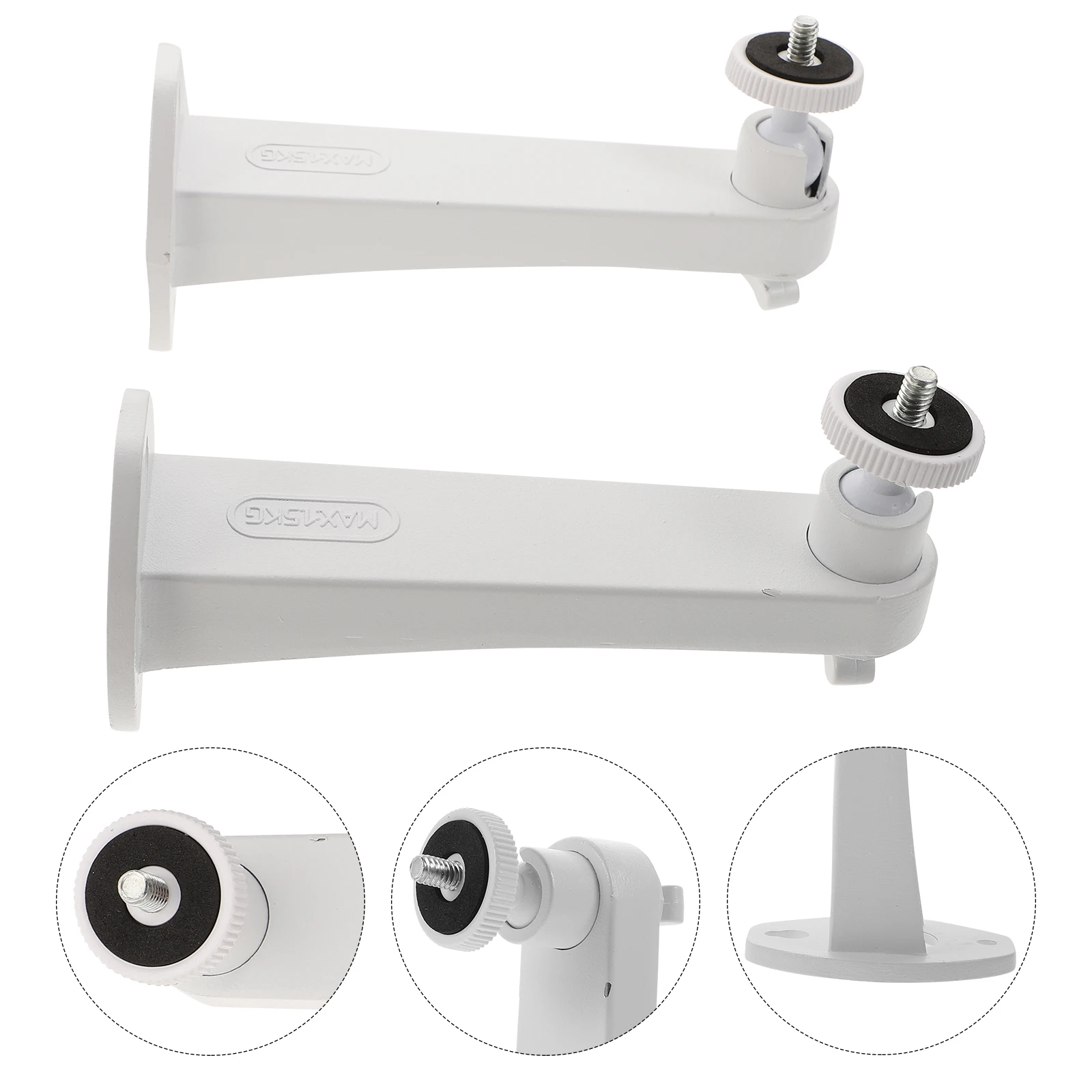 

1 set 1 Set Wall Mount Security Camera Bracket Adjustable Outdoor Holder White Strong Load Capacity Weatherproof Universal Cctv