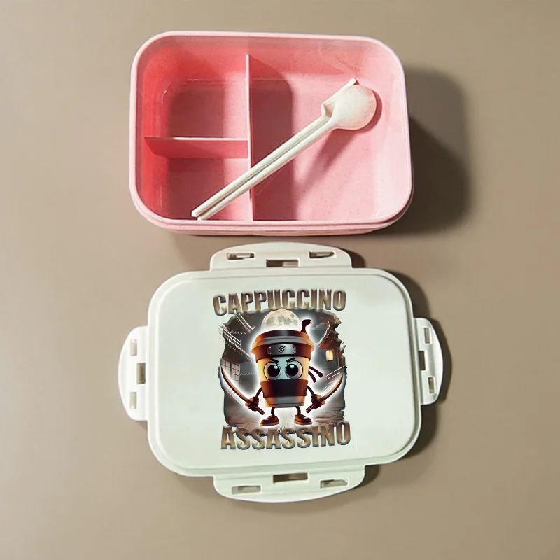 الإيطالية Brainrot بينتو علب الاغذية Tralalero Tralala صبي فتاة الغذاء تخزين الحاويات الاطفال مدرسة نزهة Lunchbox عشاء هدية