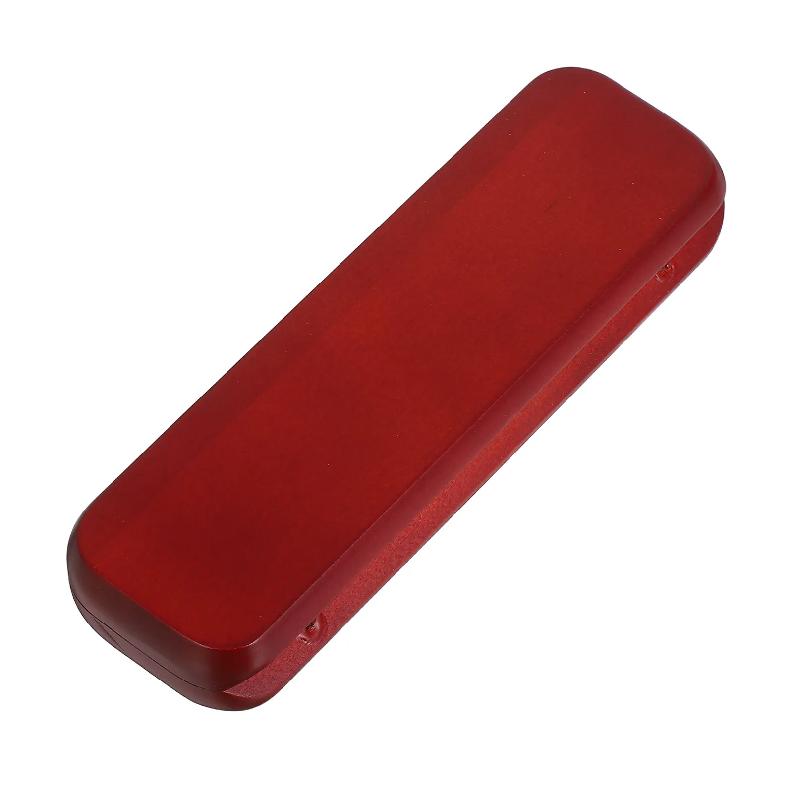 

Деревянная коробка для ручек с двумя отделениями, прочный деревянный материал, элегантный красный цвет, универсальное применение для офиса, дома, путешествий.