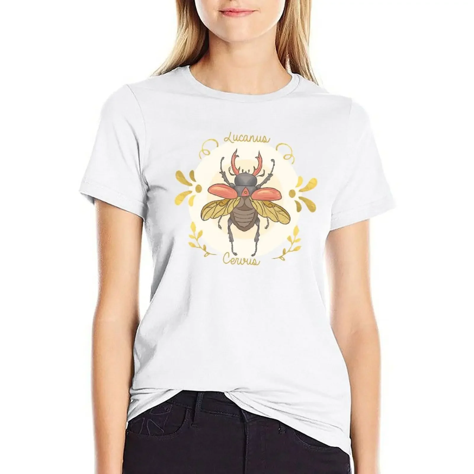 

Lucanus cervus T-shirt summer clothes vintage clothes oversized Women t-shirts