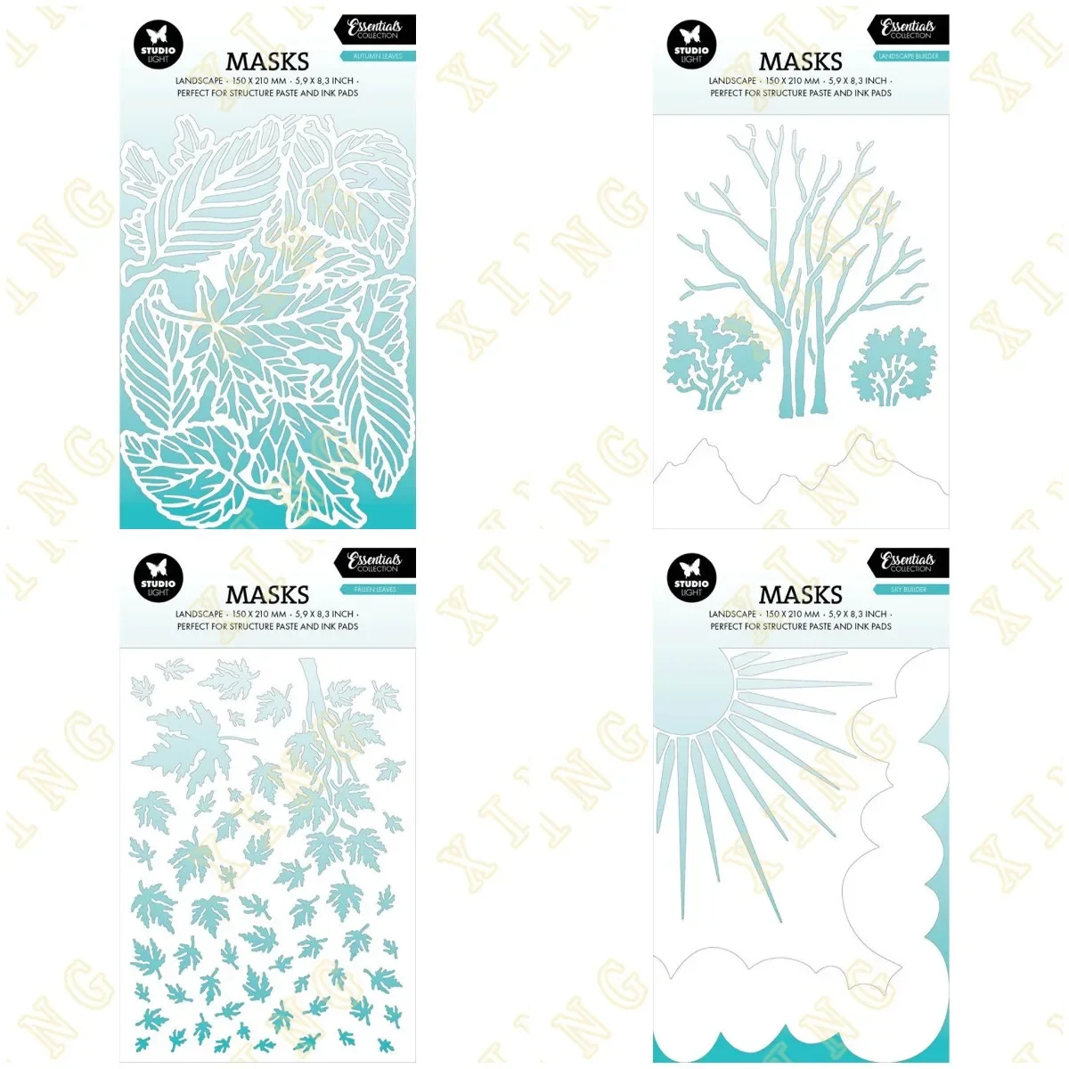 Landscape Builder Sky Builder New DIY Layering Stencils Painting Scrapbook Coloring Embossing Album Decorative Template