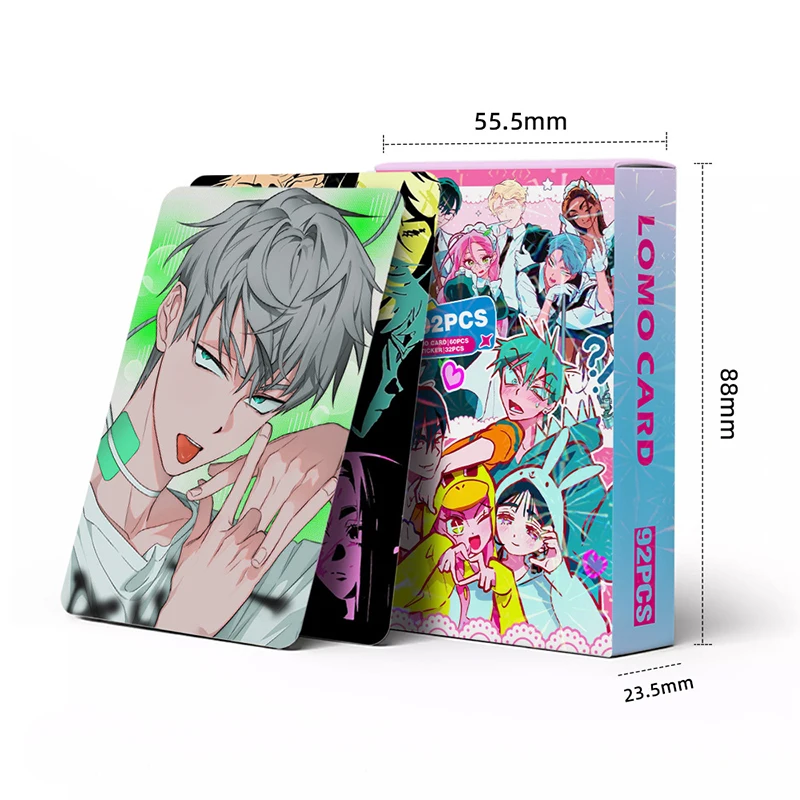 مجموعة ملصقات بطاقات ثلاثية الأبعاد بالليزر من Alien Stage - 92 قطعة من بطاقات LOMO القابلة للجمع هدايا المشجعين