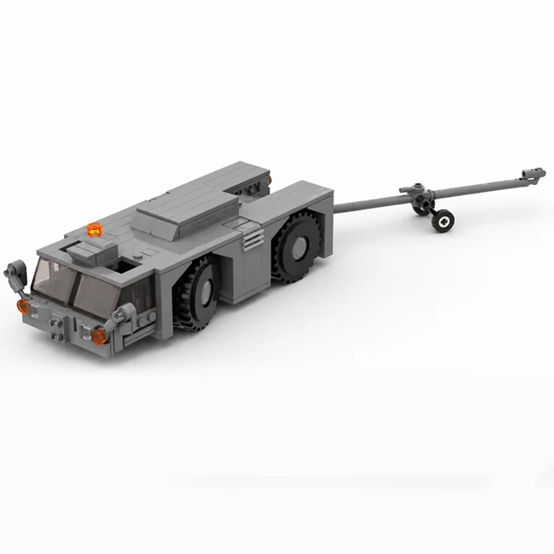 Airport Towing Tractor Model MOC Building Bricks War Equipment Modular Technology Gifts Holiday Assemble Children Toys Suit