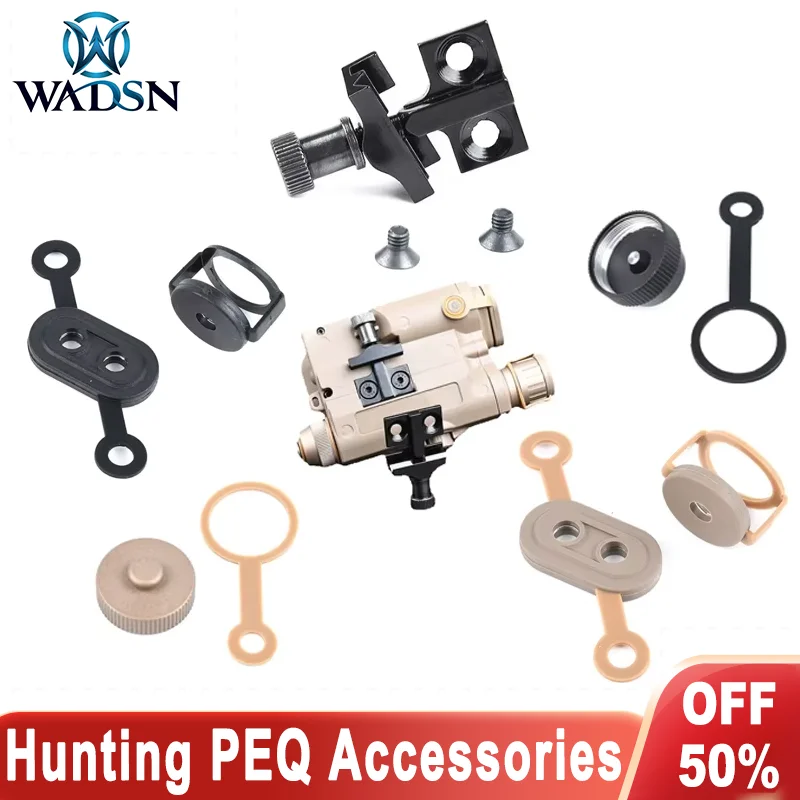 

WADSN PEQ-15 Laser Accessories Fit 20mm Picatinny Rail Mount Base Light Head Cover Battery Cover Hunting Airsoft Accessory