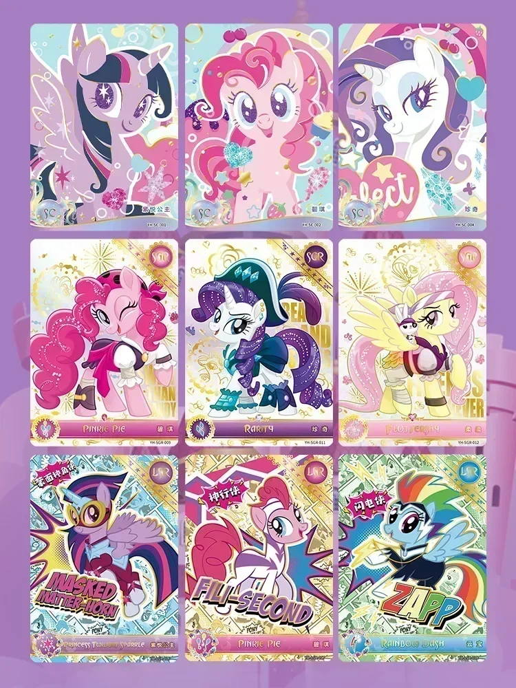 KAYOU-tarjeta de My Little Pony, tarjeta eterna de la amistad, paquete Huiyue, tarjetas SC raras, SGR, juguete genuino, tarjeta de princesa