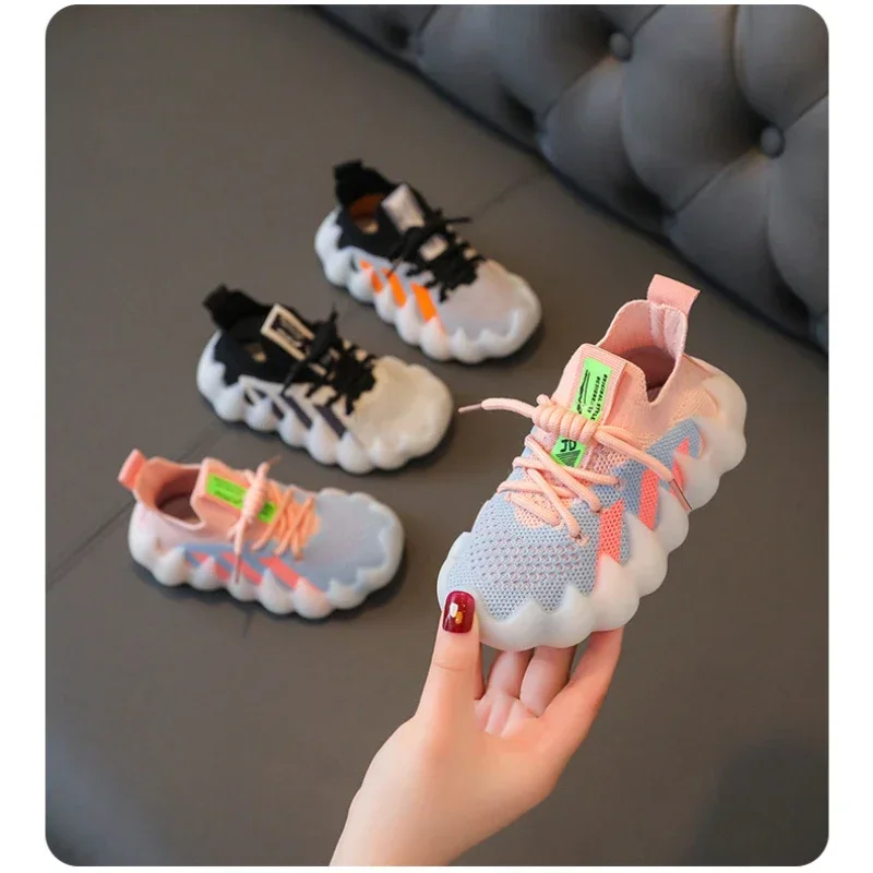 

Luxury Boys Sneakers Children Casual Shoes 2025 Fashion Kids Mesh Girls Sport Running Shoes Toddler Baby Loafers