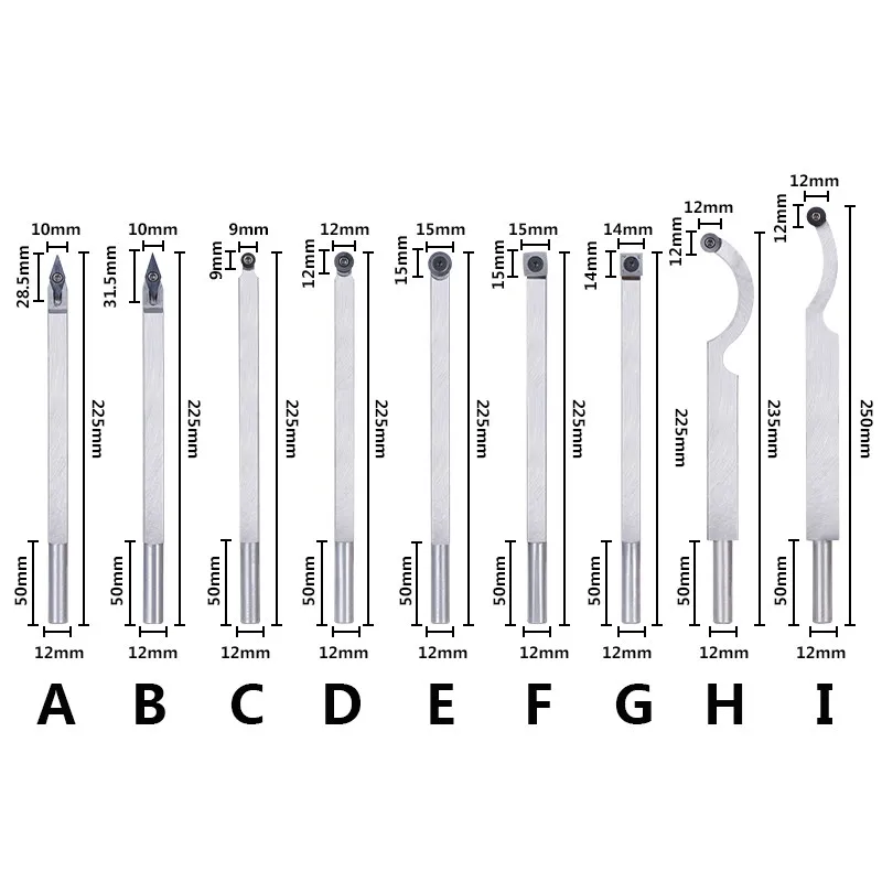 CMCP Woodturning Tool Carbide Insert Cutter Swan Neck Wood Turning Lathe Chisel for WoodWorking Lathe Machine Wood Turning Tools