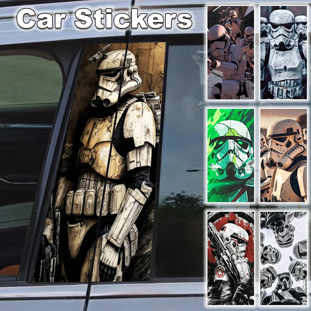 

Star Wars Self-adhesive Poster Car Stickers B-Pillar Waterproof Sunscreen Decoration Cover Scratches DIY Doors Decal Accessory
