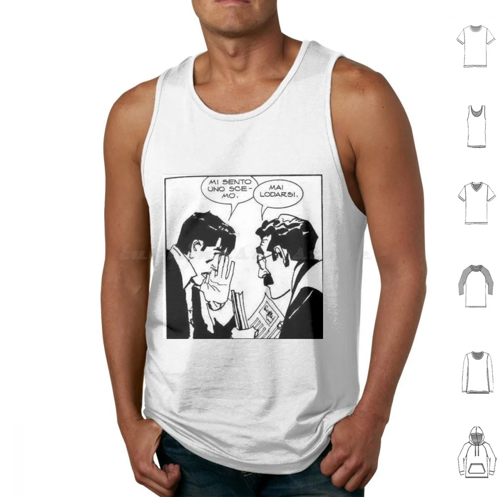 Dylan Dog Tank Tops Print Cotton Dylan Dog Fumetto Fumetti