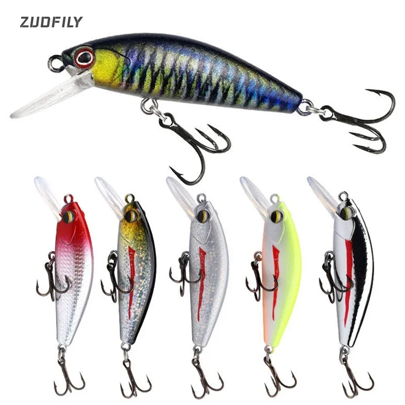 1 قطعة 6 سنتيمتر 11 جرام غرق أسماك الصيد إغراء طويل الصب المتذبذب cranbait الاصطناعي الطعم الثابت ل باس بايك سمك السلمون المرقط صيد السمك