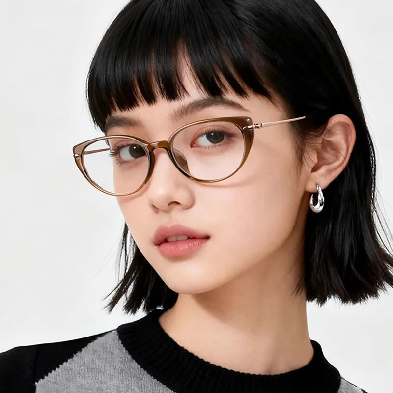 PARZIN New Women's  Cat-Eye Prescription Glasses Frame Small Myopia Eyeglasses Frame Eyewear  PZ62192