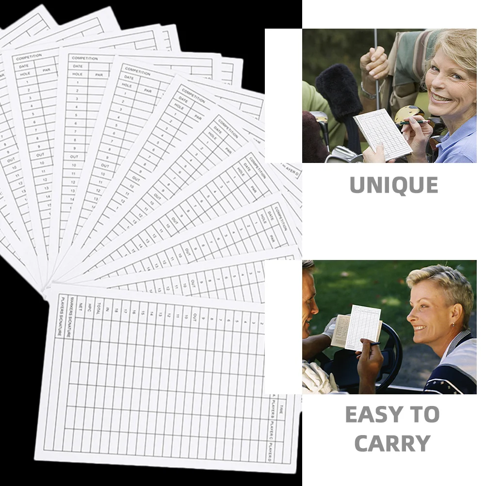 40 قطعة من بطاقات تسجيل نقاط الجولف شديدة التحمل ومقاومة للطقس للاستخدام الاحترافي والترفيهي