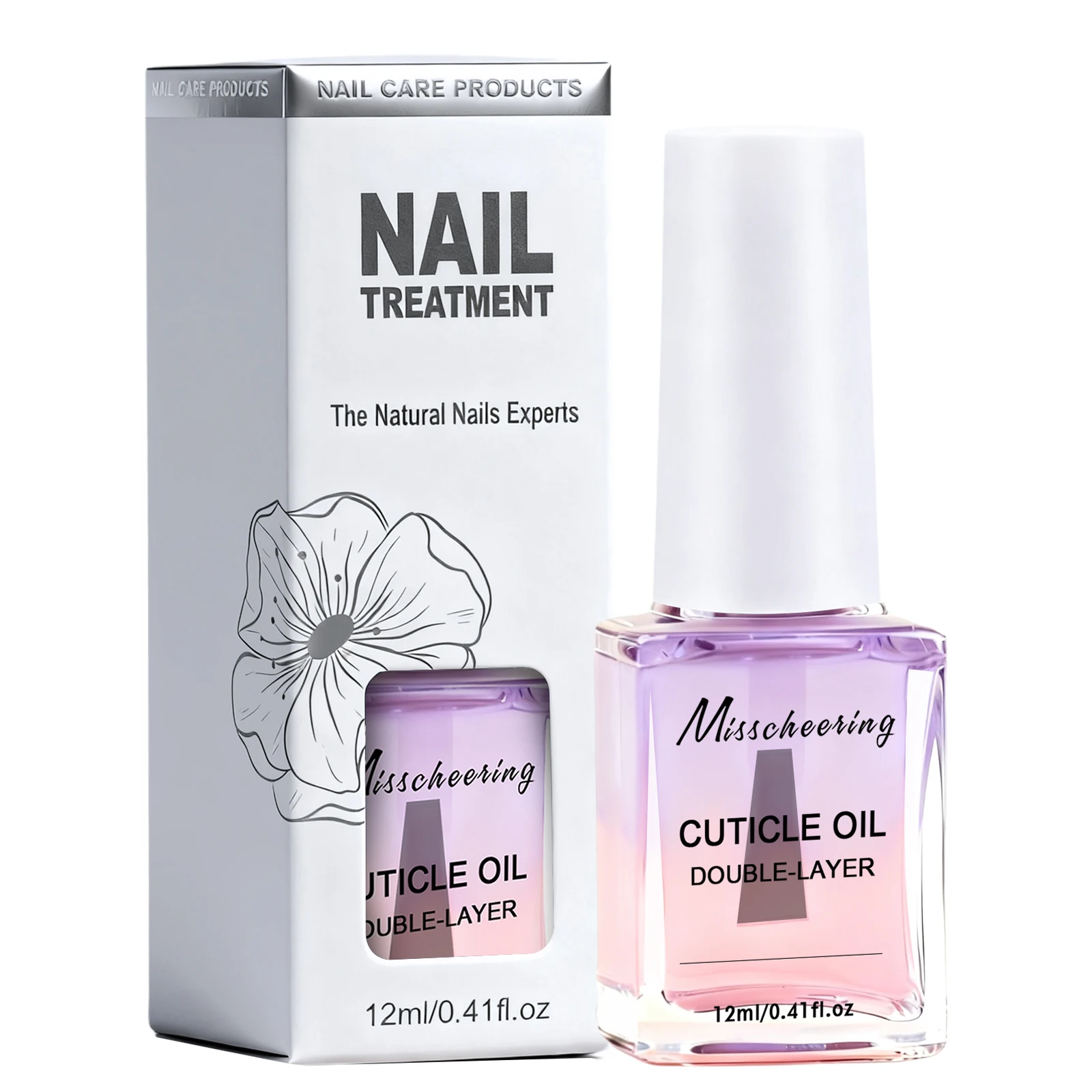 น้ำมันบำรุงเล็บและจมูกเล็บแบบสองชั้น ช่วยฟื้นฟู ป้องกัน บำรุงเล็บ น้ำยาปรับสภาพเล็บสำหรับผิวที่ตายแล้ว เครื่องมือดูแลเล็บเจล