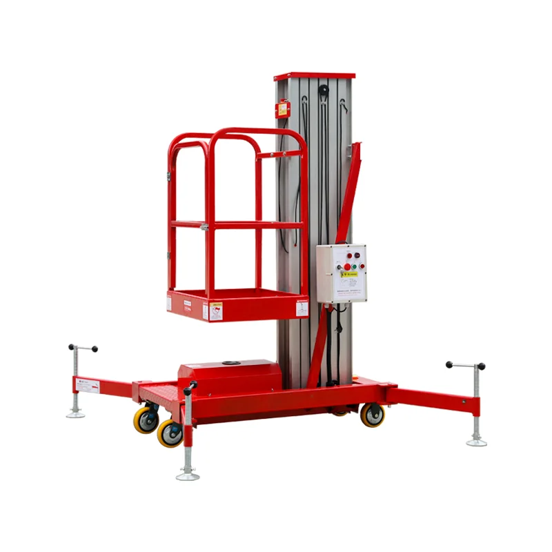 

Building Materials Food and Beverage Factory Clothing Store Scissor Lift Single Aluminum Alloy Hydraulic Lift Table