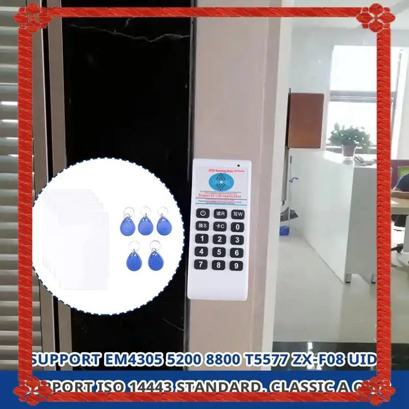 24-Hour Delivery Handheld Frequency 125Khz-13.56MHZ Copier Duplicator Cloner RFID NFC IC Card Reader & Writer