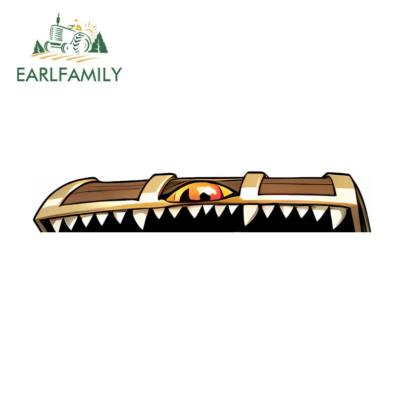 EARLFAMILY Box Frieren Motorcycle Car Bumper Window Stickers Lovely Cartoon Rearview Mirror Trunk Decals Accesorios Para Auto