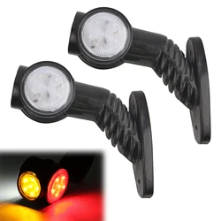 12V 24V LED Side Marker Clearance Light Outline Indicator Signal Position Light Warning Lighting Waterproof Truck Trailer Lorry