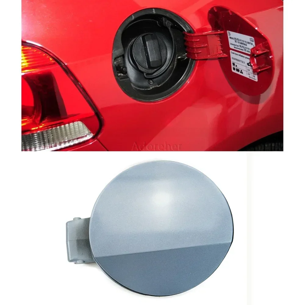 Cubierta plateada para tanque de combustible de coche, tapa de solapa de Gas diésel, tapa de carcasa de tanque de combustible para VW Golf 6 2009-2013, accesorios