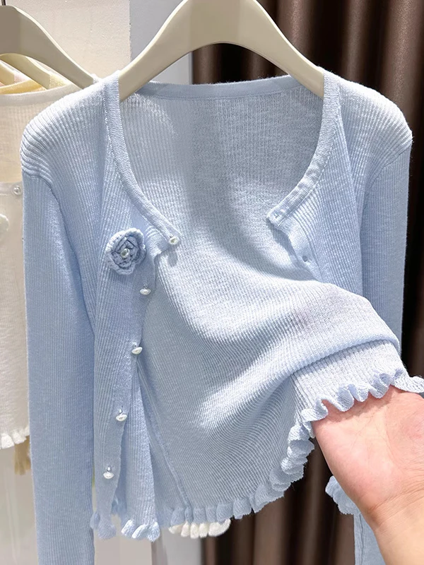 Thin Ice Silk Sun Protection Short Outerwear Ladies Spring Autumn 2026 New Summer Strap Dress Cover up Top