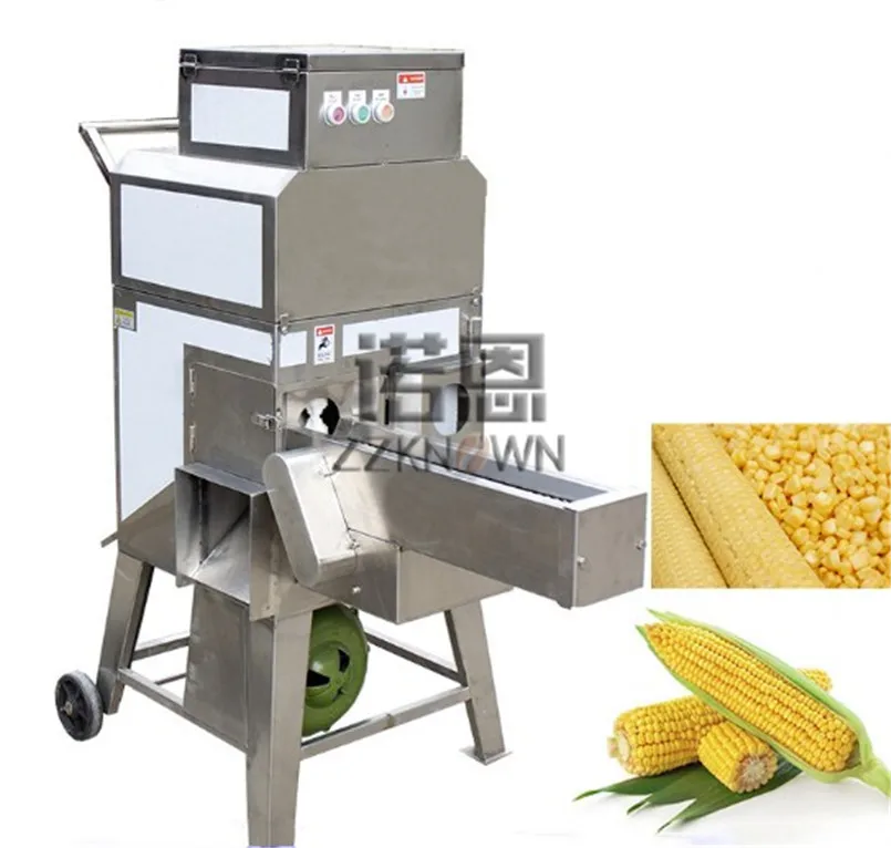 Automatic Corn Thresher Conveyor Belt Fresh Sweet Waxy Frozen Corn Commercial Thresher Fresh Corn Peeling Equipment